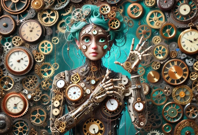Elegant Victorian Woman Completely Transformed Into A Living...