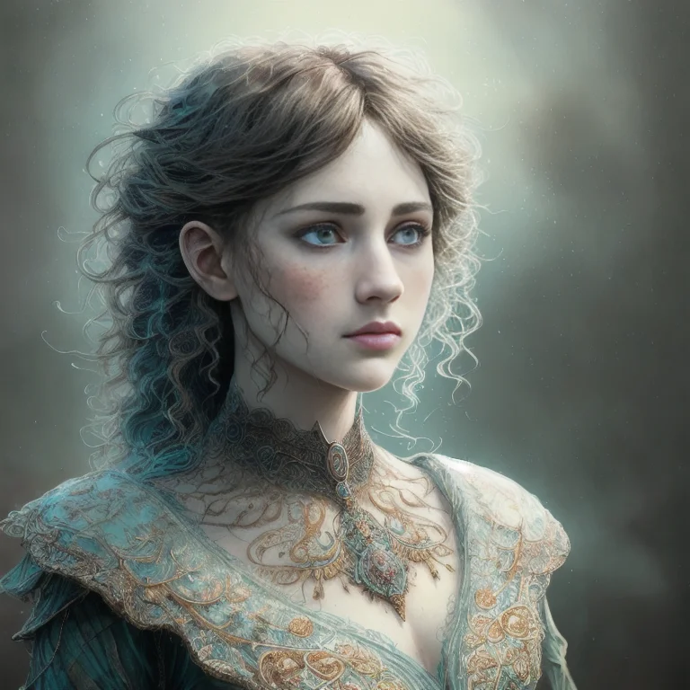 Model Photomasterpiece A Beautiful Young Princess Looks At A...