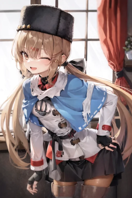 Absurdres, 1girl, Tashkent Kancolle, Loratashkentv1.81, Blue...
