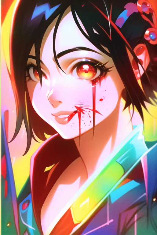 Masterpiece Portrait Of Smiling Saya Otonashi Blood, Evangel...