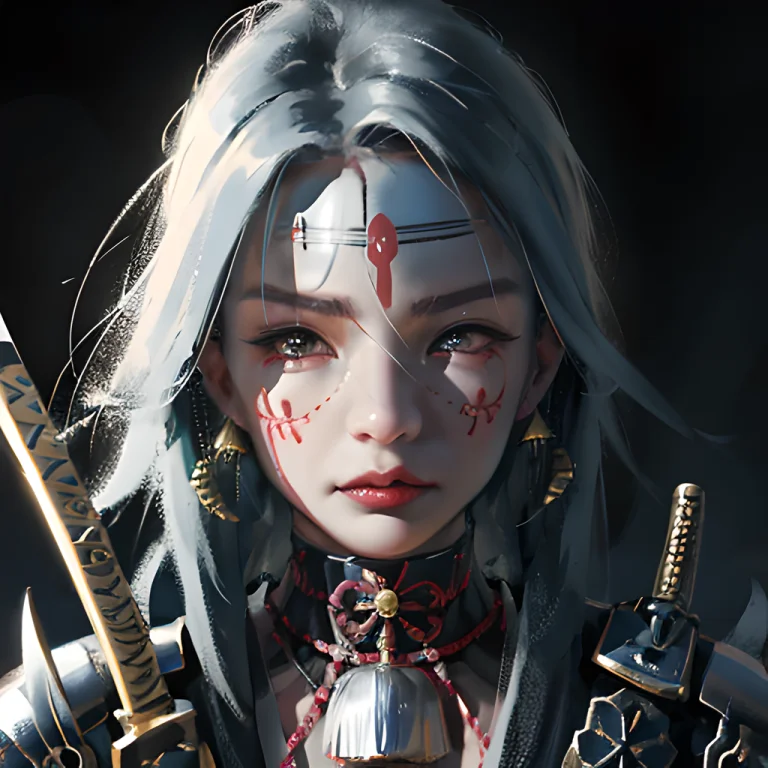 Wlop,dalcefo,realistic,japanese Samurai In Armor, Fine Detai...