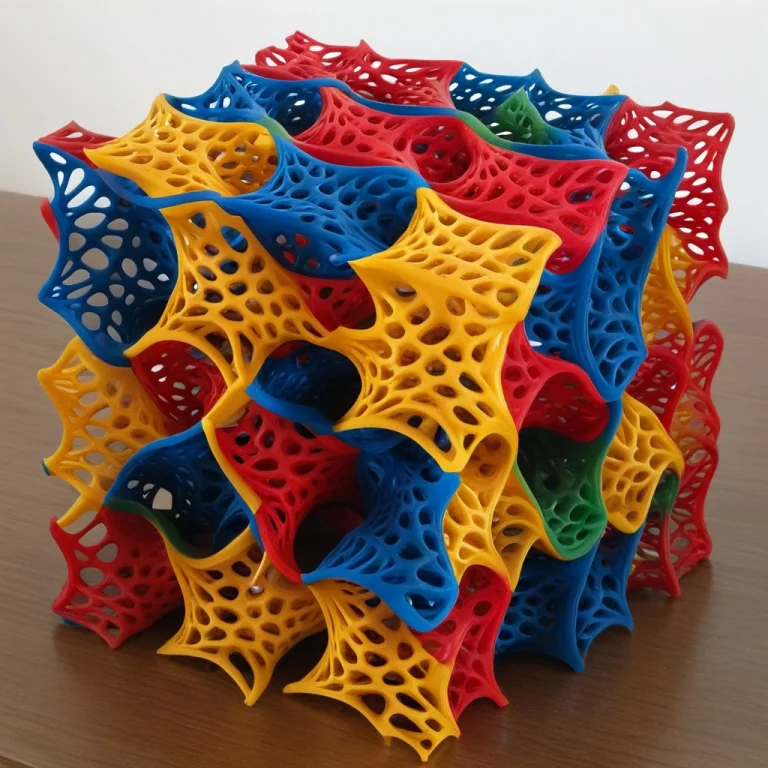 Gyroid, Rubiks Cube Made From Gyroid Lattice,1.5