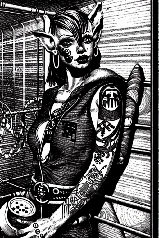 Theoldshadowrunstyles1.0 A Cyber Elf And A Tattooed In A Sub...