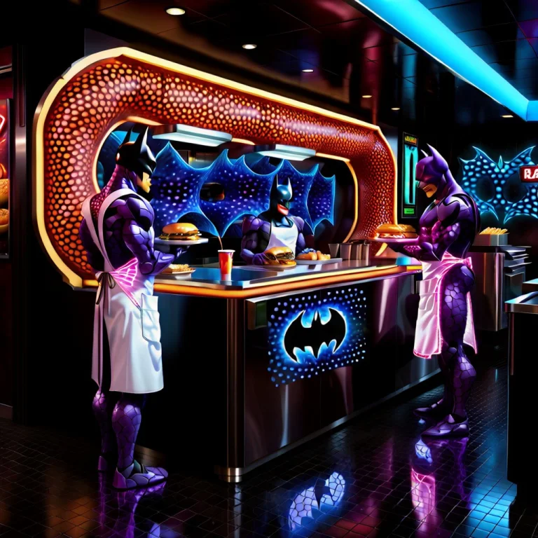 A Photorealistic Image Of Batman Wearing Gyroid Lattice, Lay...