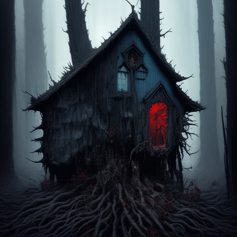 Art By Embbontrex-225, Cabin In The Woods, Gothic Ornaments,...