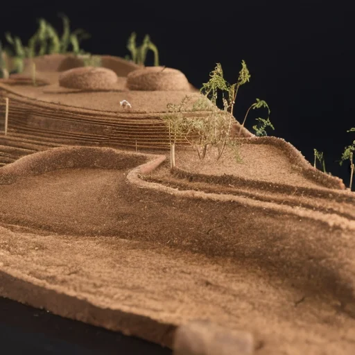 Japanese Ancient Architecture, Rural, Handmade Model Style,...