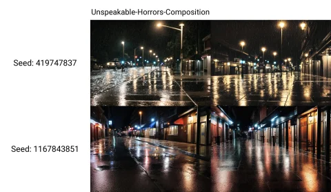 Busy Sidewalk At Night, Raining — Stable Diffusion AI Prompt: busy sidewalk at night, raining