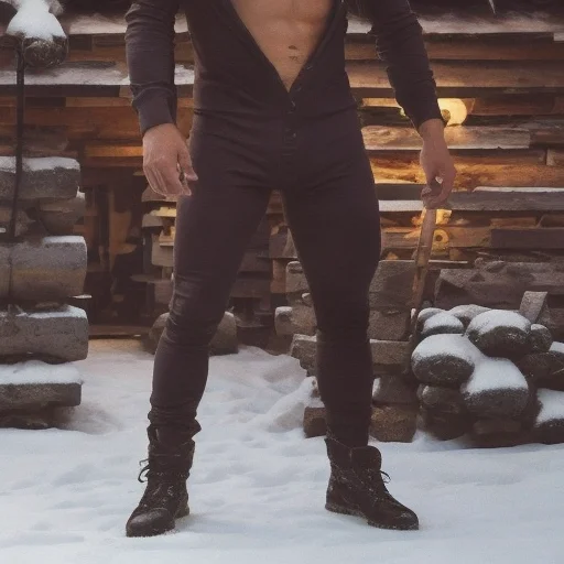 A Photo Of An Attractive Man Wearing A Union Suit1.2 Lorauni...