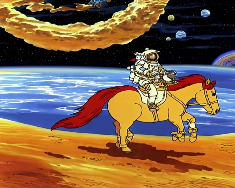 An Astronaut Riding A Horse On Mars, Very Detailed, Clean, H...