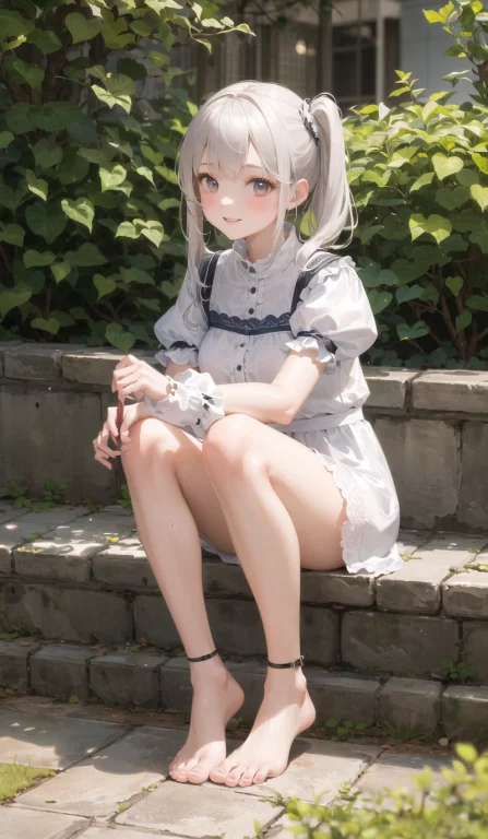 Masterpiece,best Quality,1girl, Solo,knees Up, Dress, Short...