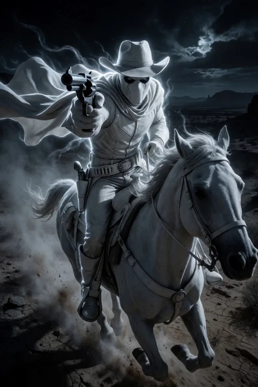 Raw Cinematic Photograph Of Phantom Rider Carter Slade From...