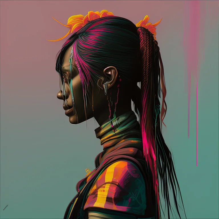 A Picture Of Spiderlily,blackbackground, Solo, Art By Flonix...