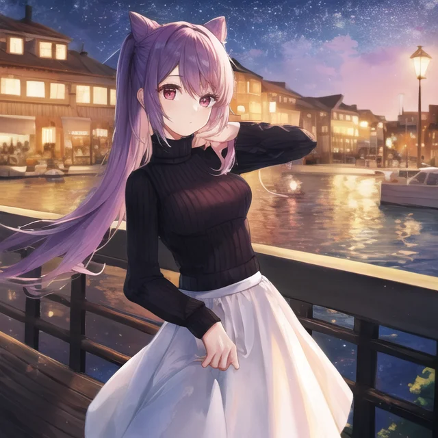 Masterpiece, Best Quality, 1girl, Sweater, Looking At Viewer...