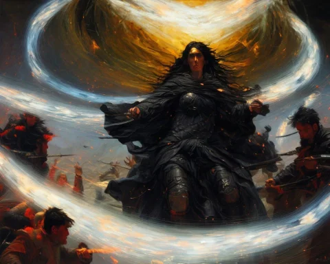 The End Of The World Through Magical Attack By Laxpeintv2, P... — Stable Diffusion AI Prompt: the end of the world through magical attack by laxpeintV2, portal, swirling wild...