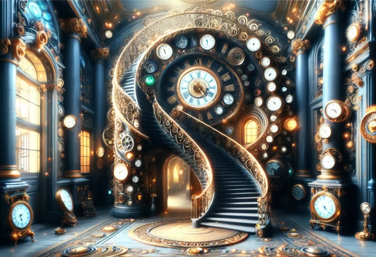 Arrived At The End Of The Spiral Staircase At The Doorstep T...