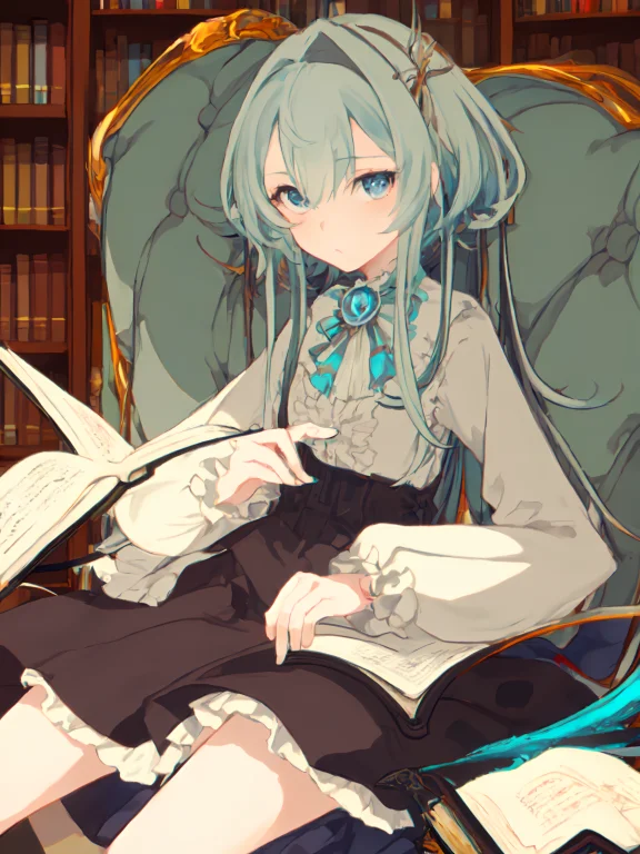 Masterpiece, Best Quality, Yog-sothoth, 1girl, Solo, Book, B...