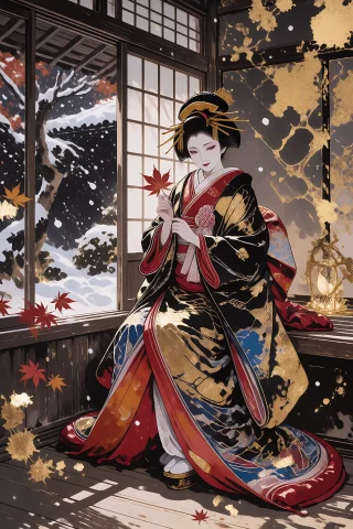 A Hauntingly Beautiful, Decadently Tragic, And High-impact N... — Stable Diffusion AI Prompt: A hauntingly beautiful, decadently tragic, and high-impact Nihonga-style paintin...