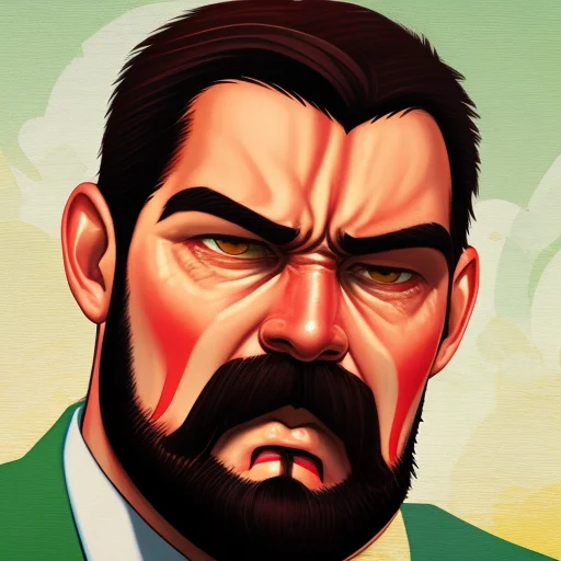 A Angry Beared Man