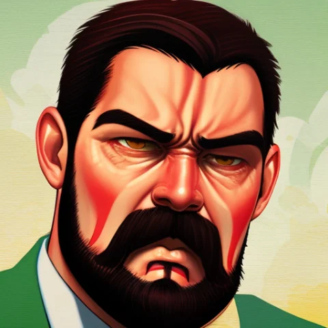 A Angry Beared Man — Stable Diffusion AI Prompt: a angry beared man