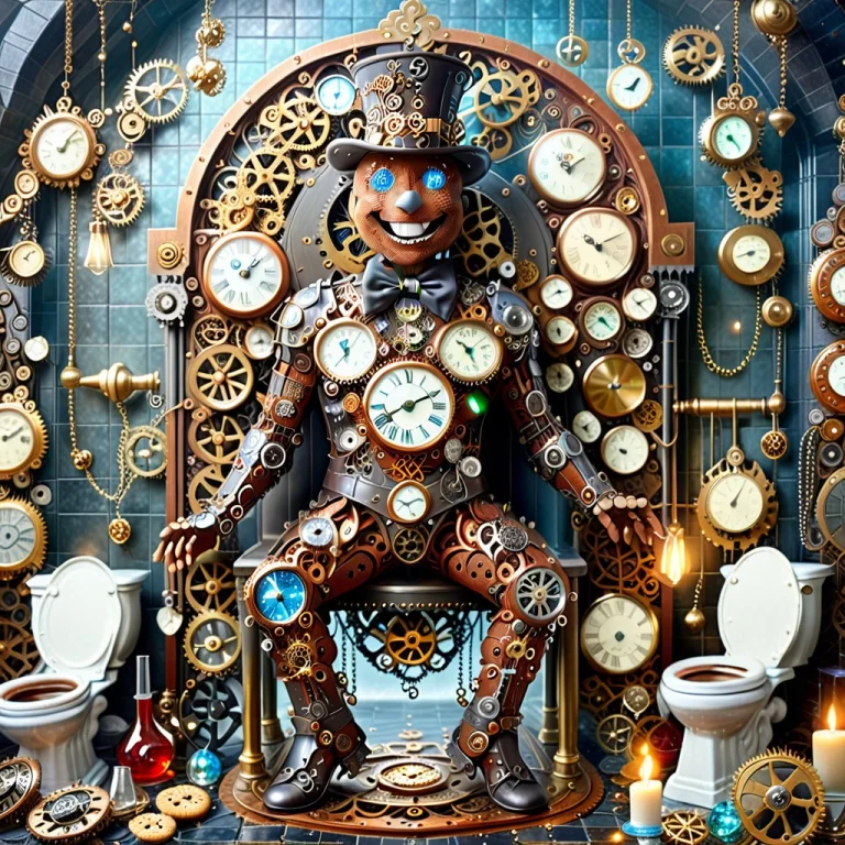 A Whimsical Gingerbread Man Character With A Smiling Icing F...
