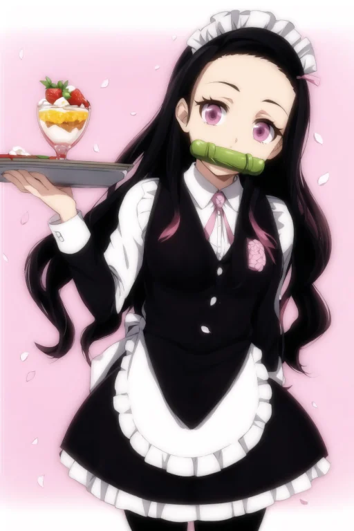 Loranezuv10.6, 1girl, Alternate Costume, Apron, Bit Gag, Bla...