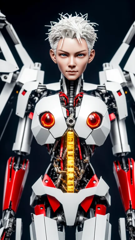 Mecha, Dissection1.3 Of A Damaged1.2 Machine1.1 With White H...
