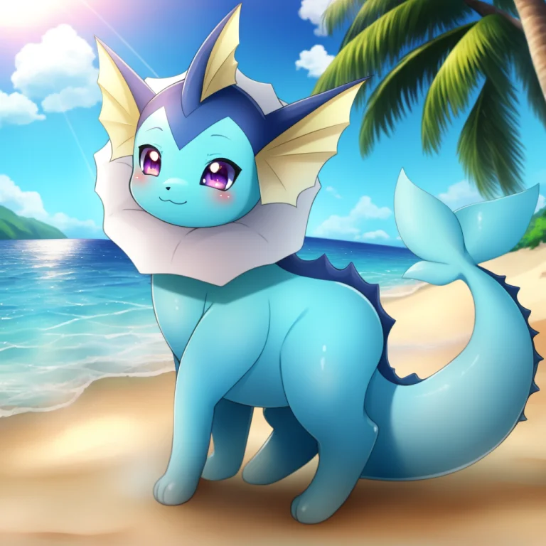 Masterpiece, Vaporeon, Pokemoncreature, Solo, Feral, Sfw, No...