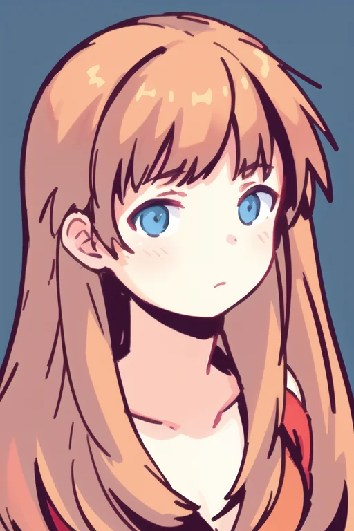 Flat Color, Colorful, Portrait Of A Girl, High Resolution Il...