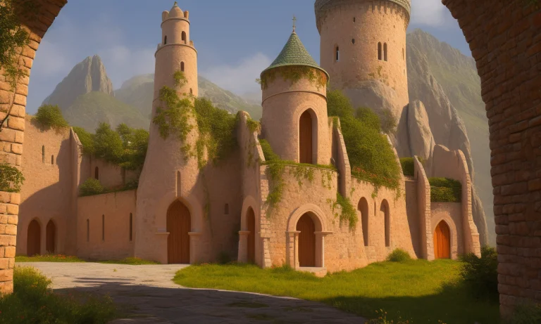 An Award Winning Full Outside View Concept Art, Fine Art, Di...