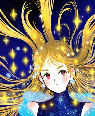 Gooddaygirl, 1girl, Portrait, Close-up, Sparkle, Floating Ha... — Stable Diffusion AI Prompt: gooddaygirl, 1girl, portrait, close-up, sparkle, floating hair,
