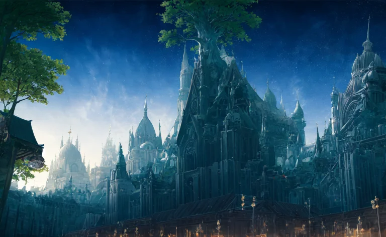 Conceptart, No Humans, Scenery, Sky, Night, Tree, Dark Night...