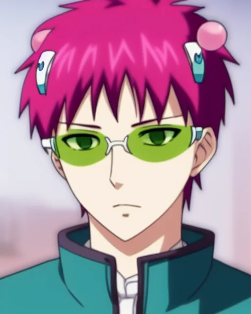 Style-310 Boring-psychic 1boypinkhairgreenglassesanimehandso...