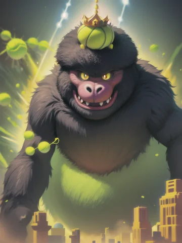 A Tennis Ball Monster ,tennis Ball, King Kong, Chalk Digital... — Stable Diffusion AI Prompt: a tennis ball monster ,tennis ball, king kong, chalk digital art, fantasy, magic...