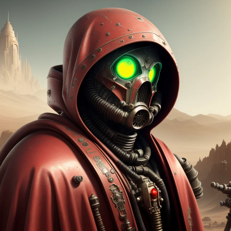 Best Quality, Atmospheric Scene, Martian Surface, Dust, Boke...