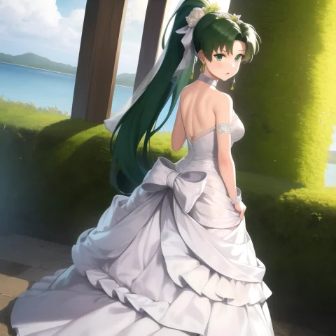 1girl, Highres, Masterpiece, Anime, Lyn Fire Emblem, Solo, P... — Stable Diffusion AI Prompt: 1girl, (highres), (masterpiece), anime, lyn \(fire emblem\), solo, ponytail, wed...