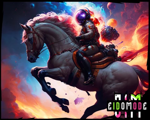 Highly Dynamic1.2 Scene Art Detailed Apterus1.2 Cosmonaut On... — Stable Diffusion AI Prompt: Highly (dynamic:1.2) scene art detailed (Apterus:1.2) cosmonaut on a horse, (fan...