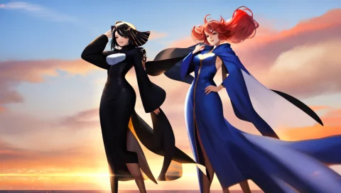 Anime, Vibrant Colors1, Pretty Woman, Looks To The Horizon,... — Stable Diffusion AI Prompt: Anime, (vibrant Colors:1), Pretty Woman, looks to the horizon, hands on her hips...