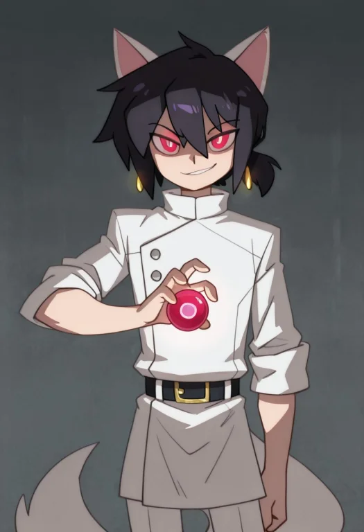 Bybigdad, Solo, 2d, 1boy, Kyubey, Red Pupils Eyes, Glowing E...