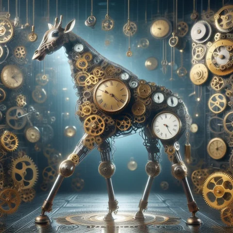 Masterpiece, Best Quality, Highres, Absurdres, Robot, Made O... — SDXL AI Prompt: masterpiece, best quality, highres, absurdres, robot, made of clock, mechanical,...