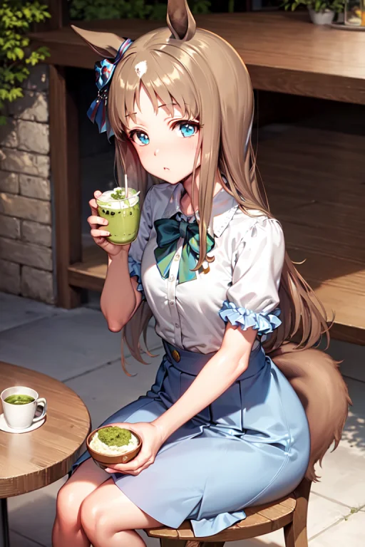 Masterpiece, Best Quality, Grass Wonder Umamusume, Matcha, H...