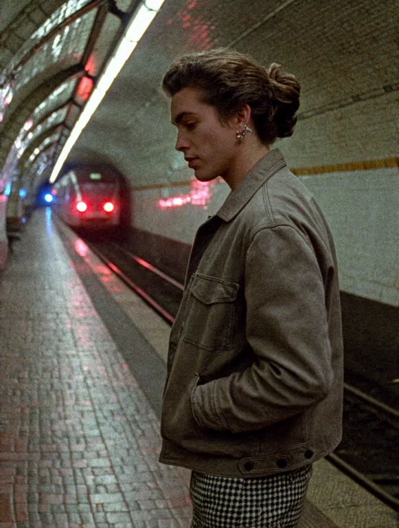 Cinematic 35mm Film Still, Dlnchstyle . A Photo Of A Petite...