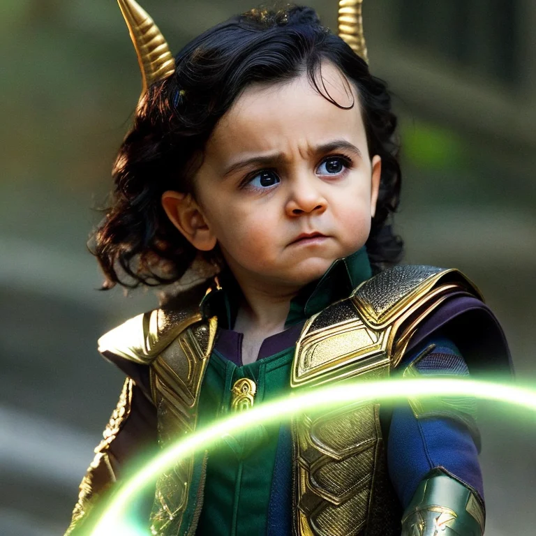 A Smolone1.2, Baby Loki, God Of Mischief, Cinematic Lighting...