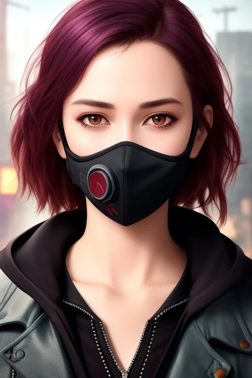 Casual Clothes1.1, Cyberpunk Facemask1.2, Ultra Detailed Fac...