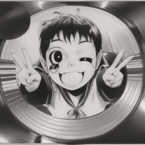 Lorafnuffv11, Kiddierecordslora, Kid Winking, Peace Sign