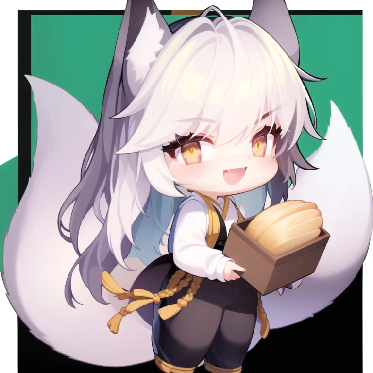 Loragtchibi-0000191, Animal Ears, Tail, Food, Fox Tail, Long...