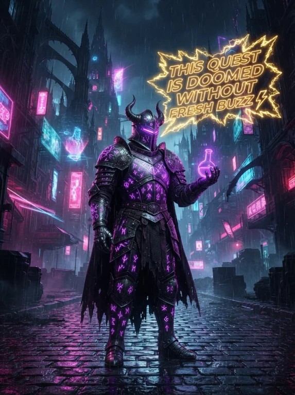 Masterpiece, Score9, Score8up, Dark Fantasy Synth-wave Fusio...