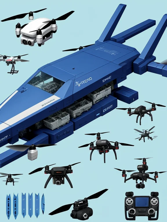 A Blueprint On How To Make A Drone1.2, Scifi, Spaceships, Ro...