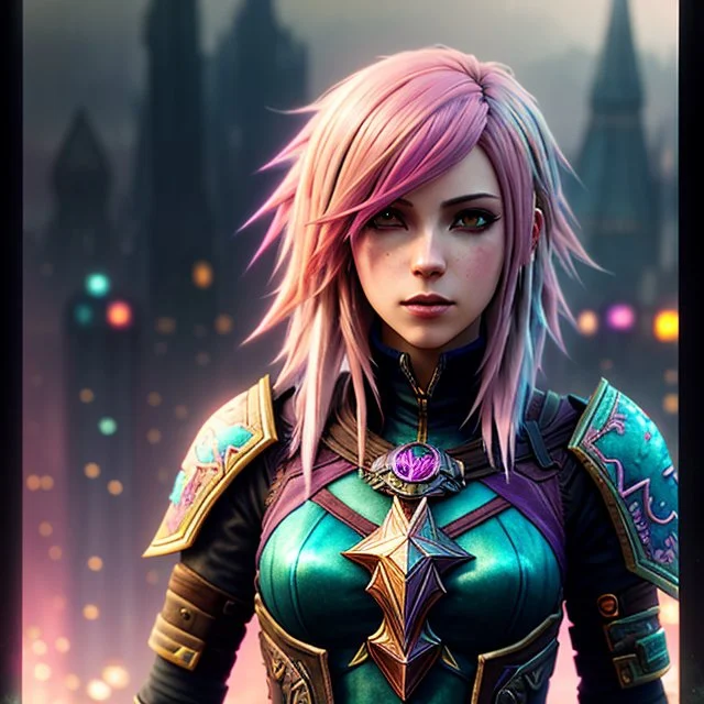 Full Height, Vi, Lol, Fantasy, Pink Hair,, Dark Shot1.17, Ep...