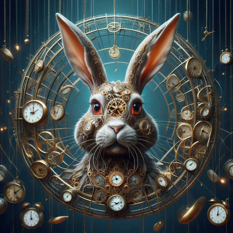Clock, Bunny, Rabbit,