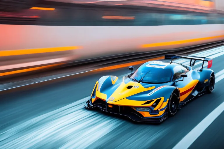 Dgtlv2, A Sports Car, Metropolis, Motion Blur, Slow Shutter...